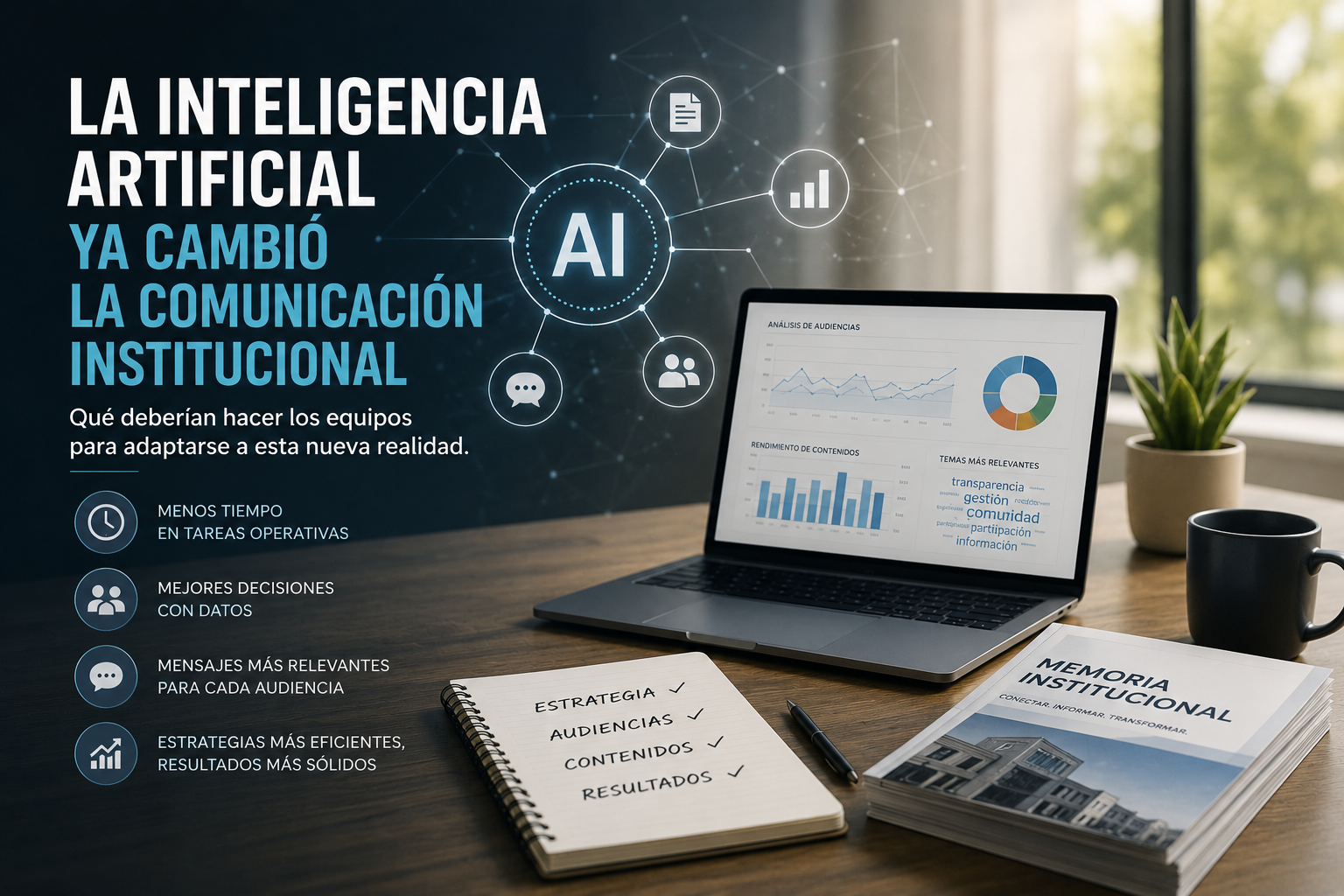 La inteligencia artificial ya cambió la comunicación institucional